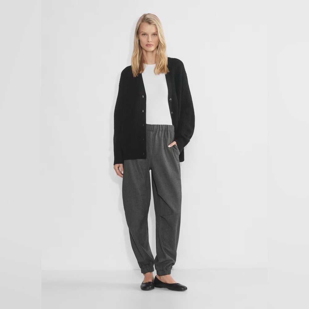 Aritzia Wilfred Jogger Relaxed mid-rise twill Versatile Relaxed Casual Pant Sz 6
